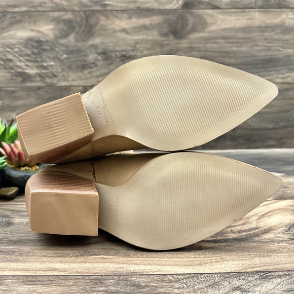 NEW Steve Madden 9M Terezza Tan Nubuck Pull On Pointed Toe Ankle Bootie - Picture 9 of 10